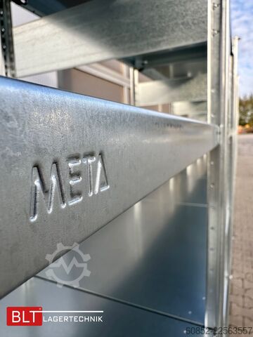 Prateleira modular ca. 60,06 lfm. Fachbodenregale META H: 200 cm , T: 40 cm , 150 kg pro Ebene