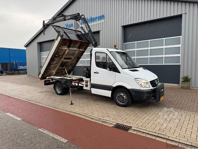 Kamion za otkači Mercedes-Benz 513 CDI, Crane Hiab 022-2 kipper