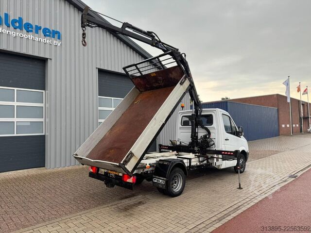Kamion za otkači Mercedes-Benz 513 CDI, Crane Hiab 022-2 kipper