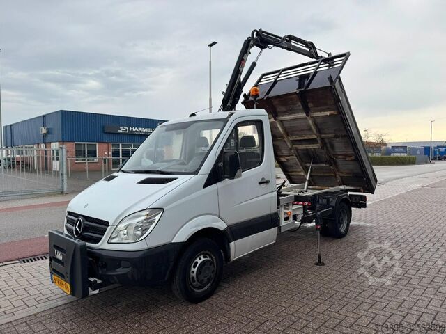 Kamion za otkači Mercedes-Benz 513 CDI, Crane Hiab 022-2 kipper
