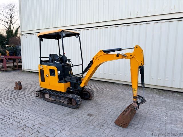 Mini excavator JCB 16C-1 /2022 BJ/ 847 H / verbr. Laufwerk/2xLöffel