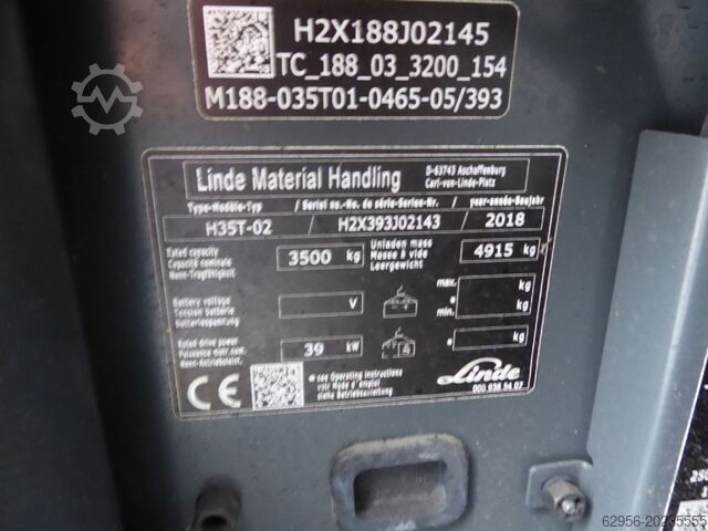 Περονοφόρα ανυψωτικά LPG Linde H35T-02