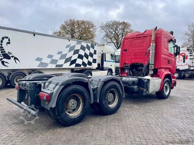 Chassi med hytt Scania R580 V8 6x4, RETARDER, 614915 km FULL SPRING!  ...
