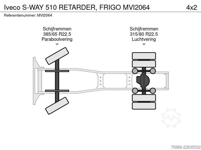 Standard-SZM Iveco S-WAY 510 RETARDER, FRIGO