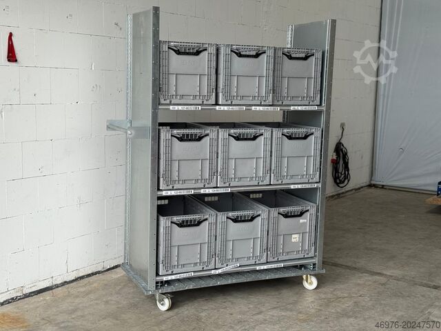 Magasraktári polcos kocsi, emeletes kocsi, guruló kocsi Etagenwagen Dexion HI280 Abm.: 1.965 x 652 mm