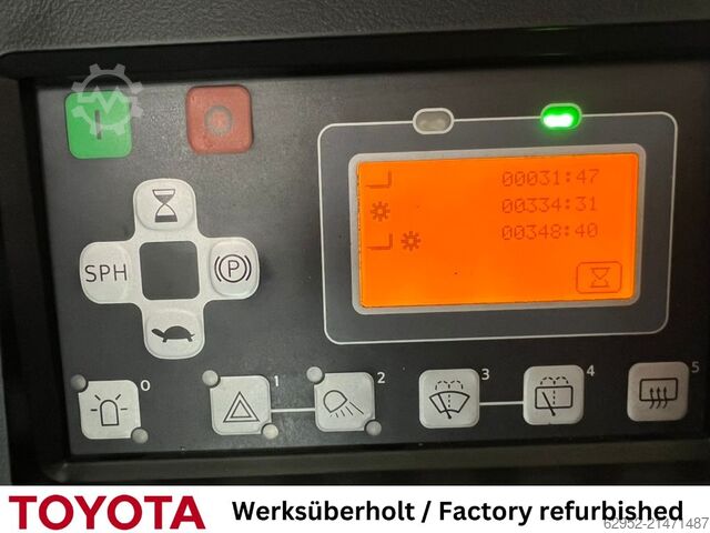 Elektrisk 3 -hjulet gaffeltruck Toyota 8 FBEK 16 T / 350 Std.!