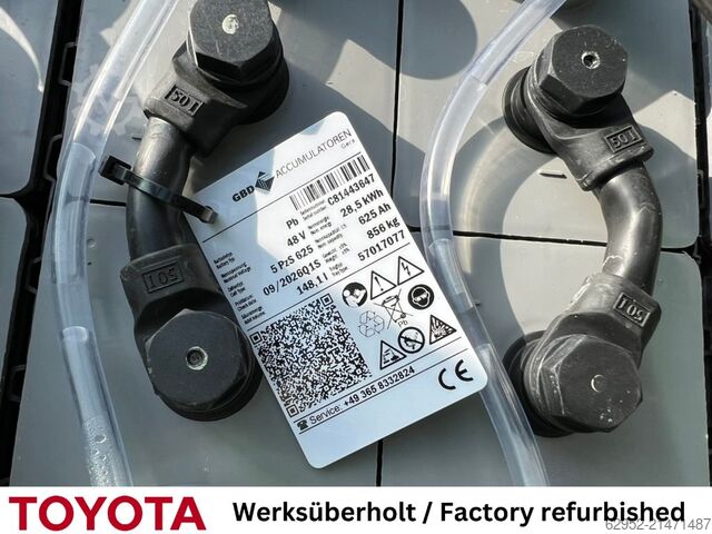 Elektrisk 3 -hjulet gaffeltruck Toyota 8 FBEK 16 T / 350 Std.!