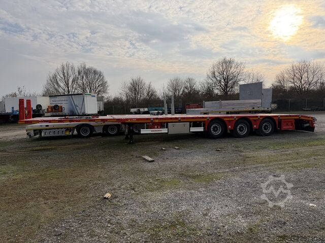 Low loader semitrailer Kässbohrer LB3E  3 Achs Mega Satteltieflader, Jumbo, Wenig Benutzt