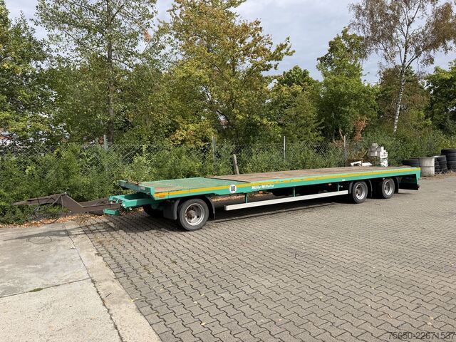 Low loader trailer Müller-Mitteltal TP 24,0  3 Achs Jumbo Prischen 9,40 m, Wenig Benutzt