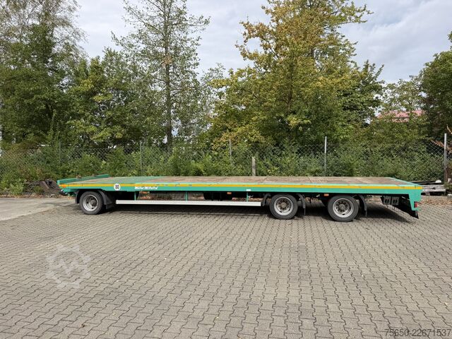 Low loader trailer Müller-Mitteltal TP 24,0  3 Achs Jumbo Prischen 9,40 m, Wenig Benutzt