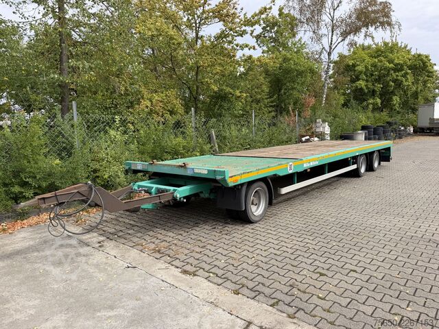 Low loader trailer Müller-Mitteltal TP 24,0  3 Achs Jumbo Prischen 9,40 m, Wenig Benutzt