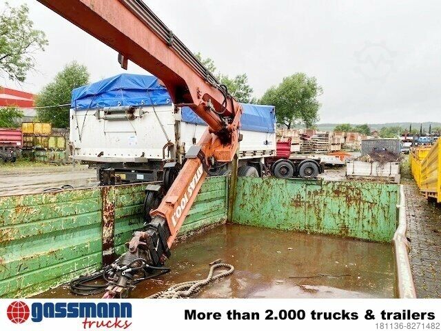 Afzetcontainer  Abrollcontainer mit Flügeltüren & Atlas Kran AK