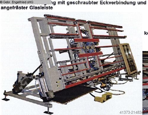 Estación de ensamblaje de ventanas RUCHSER Holzfenster-Fertigung Montage