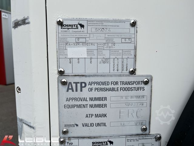 Frigorifik yarı römork SCHMITZ CARGOBULL SKO 24/C6*Carrier Maxima 1300*Lift*5881h*SAF