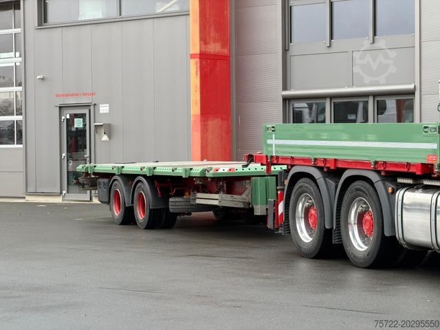 Remolque abierto WECON AWZ 218 LZ Containerpritschen-Anhänger
