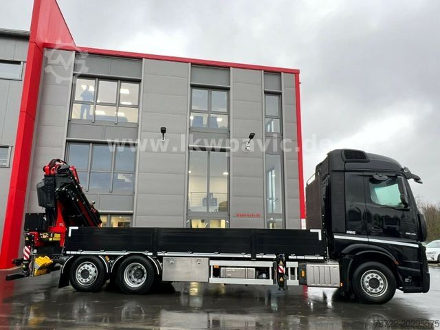 Żuraw samochodowy MERCEDES-BENZ ACTROS 2548/CONTAINERPRITSCHE/KRAN FASSI F545