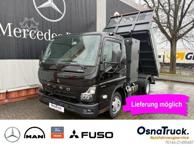 Billenőplatós furgon FUSO 3C15 Hinterkipper+Box Klima,AHK 3,5t,Diff-Sperre