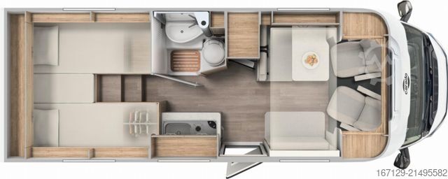Half-integraal camper CARADO V V347 Automatik / Safety / Digtial