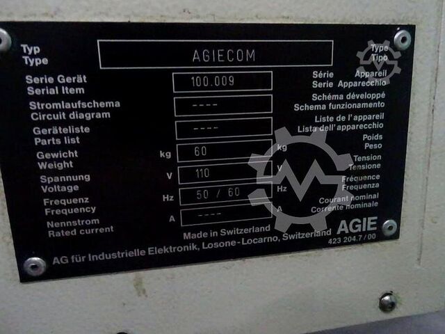 Draad vonkerosiemachine AGIE Agietron Integral 3