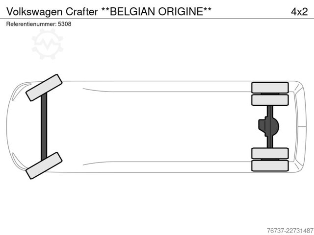 Furgão de painéis VW Crafter **BELGIAN ORIGINE**