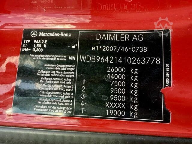 Třístranný sklápěč Mercedes-Benz Arocs 2642/6x4/ 3 x - Seiten Kipper Meiller/Eu6