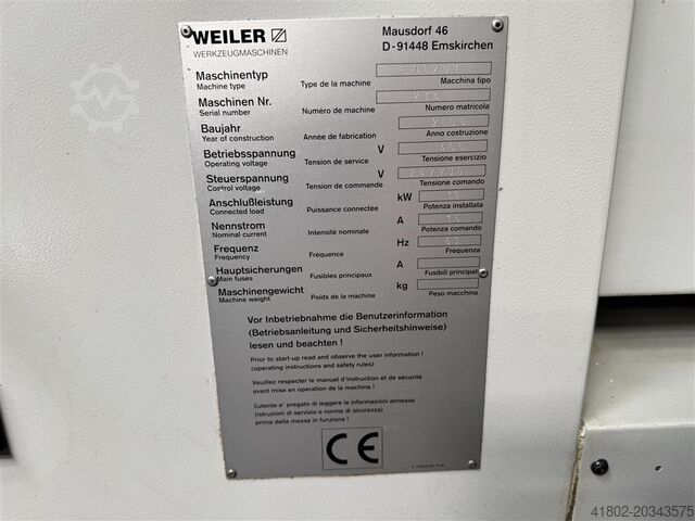 Draaibank - cyclusgestuurd WEILER E 30