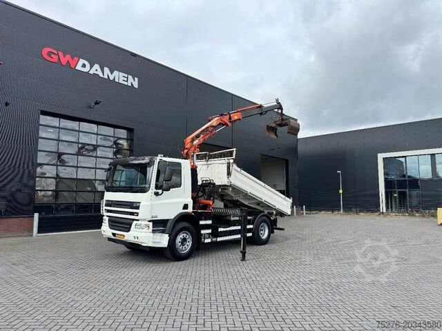 3-sided tipper DAF CF 75.310 4x2 3 zijdige Kipper/ Atlas 105.2 - A...