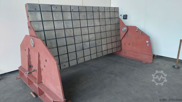 Svingbar T-not-plade + understel UNBEKANNT 3000 x 1500