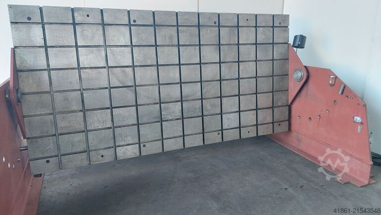 Svingbar T-not-plade + understel UNBEKANNT 3000 x 1500