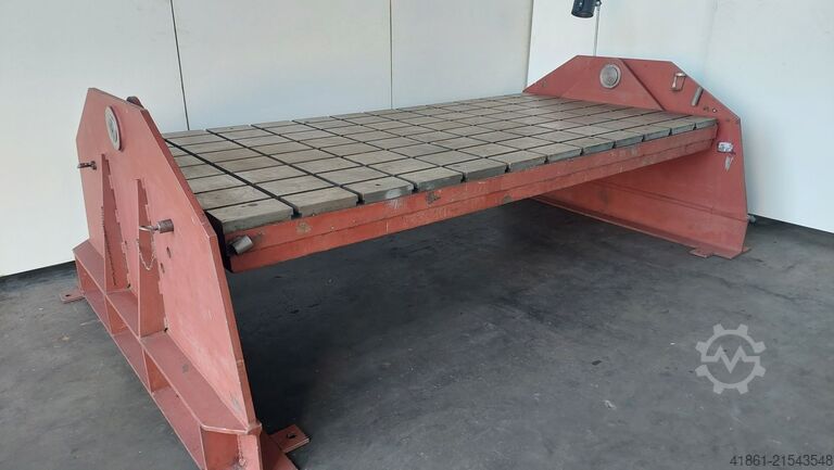 Svingbar T-not-plade + understel UNBEKANNT 3000 x 1500