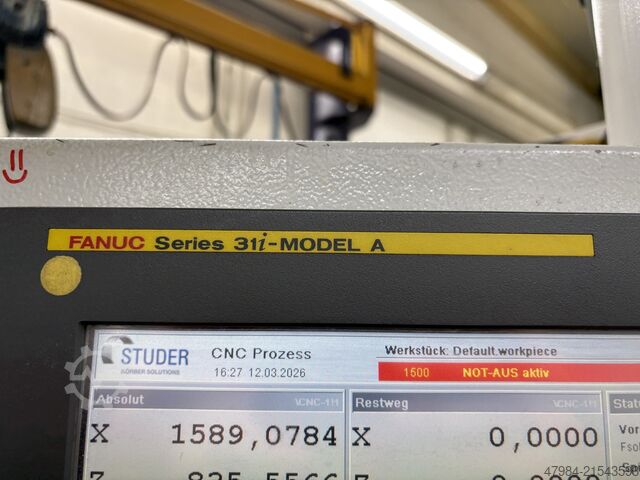 CNC SİLİNDİRİK TAŞLAMA MAKİNESİ STUDER S41