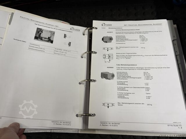 CNC SİLİNDİRİK TAŞLAMA MAKİNESİ STUDER S41