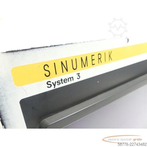 Component Siemens SINUMERIK 548 025.9015.04 System 3 Bedientafel + Steuerung SN A1452596