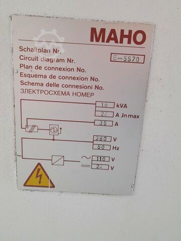 σύμβολο κράτησης θέσης Deckel Maho MH 600 E