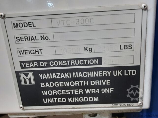κατακόρυφο κέντρο κατεργασίας MAZAK VTC300C