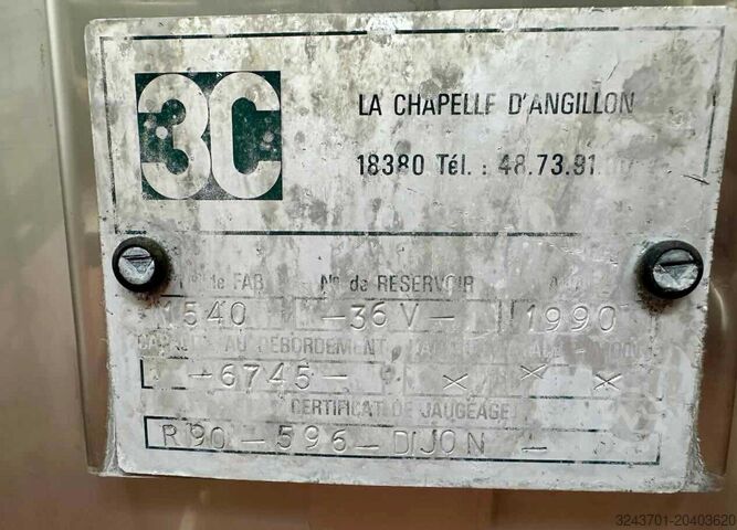 Zbiornik ze stali nierdzewnej - 6500L 3C