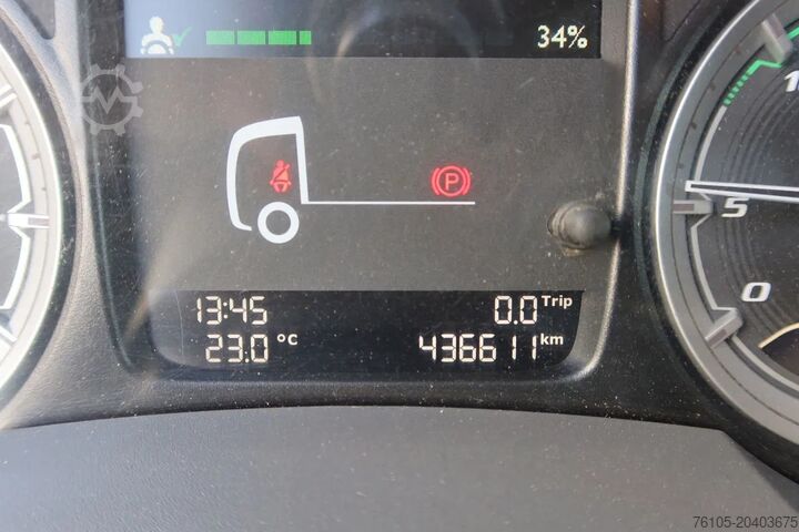 Box body DAF CF 410 Bak+Klep Dhollandia 2.000 kg Slaapcabine