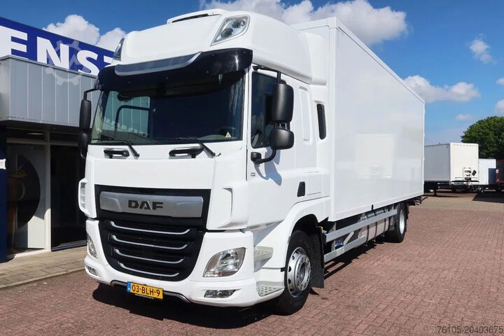 Box body DAF CF 410 Bak+Klep Dhollandia 2.000 kg Slaapcabine