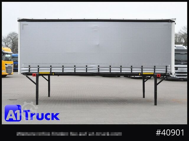Swap body with flatbed & tarp WECON WPR 745, verzinkt, 2520  innen, Code XL