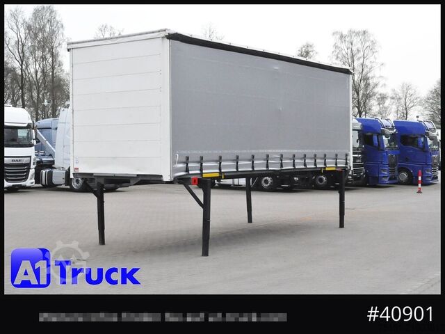 Swap body with flatbed & tarp WECON WPR 745, verzinkt, 2520  innen, Code XL