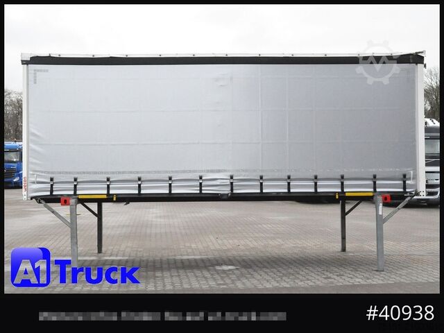 Swap body with flatbed & tarp WECON WPR 745, verzinkt, 2520  innen, Code XL