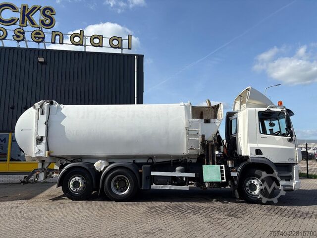 Vozidlo pro svoz odpadu DAF CF 290 + VUILNISWAGEN + 6X2 + LIFT/STUUR AS + E...