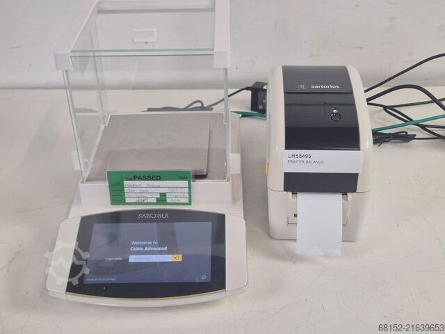 Sartorius MSA225-1CE-D1 Solent Scales + Cubis MCA623S Printer Sartorius MSE1245
