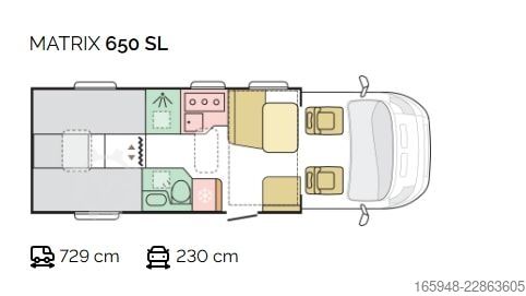 Polointegrovaný obytný vůz ADRIA ADRIA 650 SL MATRIX ALL-IN