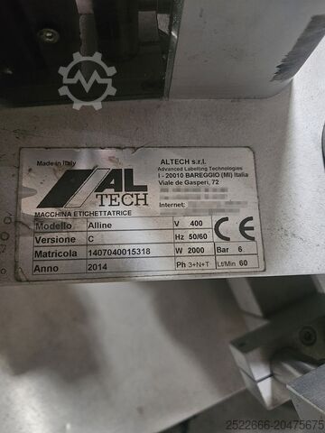 Labeling machines and tunnels ALTECH -SMIPACK Alline C