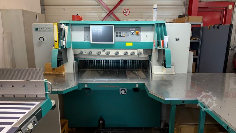 Guillotine cutter cutting line Perfecta 115 HTVC mit Peripherie