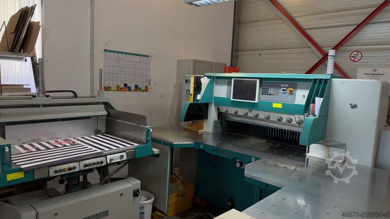 Guillotine cutter cutting line Perfecta 115 HTVC mit Peripherie
