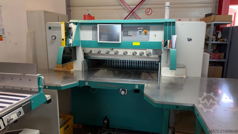 Guillotine cutter cutting line Perfecta 115 HTVC mit Peripherie