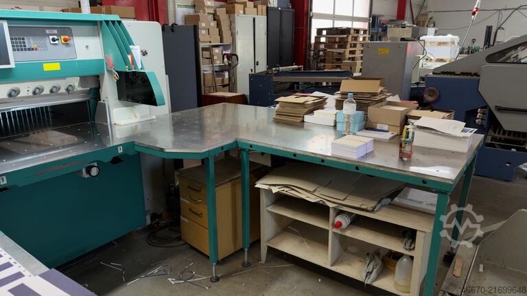 Guillotine cutter cutting line Perfecta 115 HTVC mit Peripherie