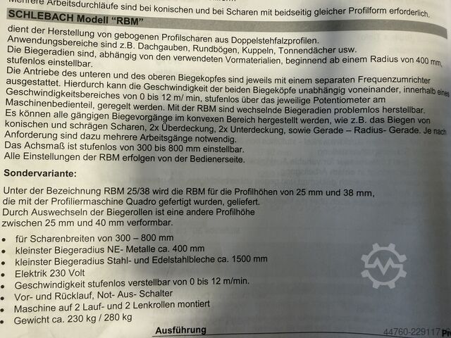  Schlebach RBM 25
